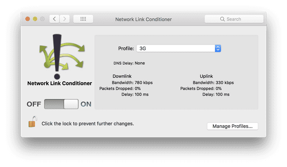 Network Link Conditioner